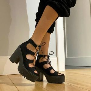 COPY - ASOS - Platform Lace-Up Pumps